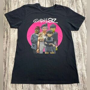 Men’s Large Gorillaz short good condition 2 pin holes near bottom hem pictured